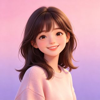 ai风月人设-甜美邻家小满的3D卡通头像